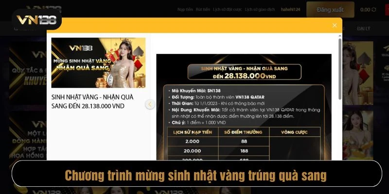 Chương trình khuyến mãi hấp dẫn tại VN138