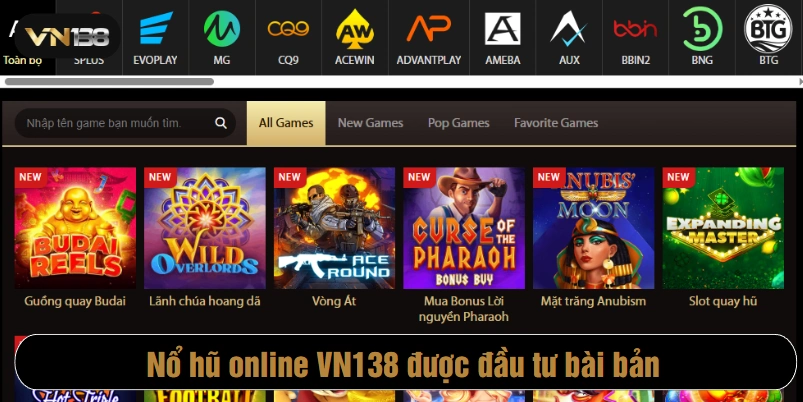 Nổ hũ online VN138 được đầu tư bài bản